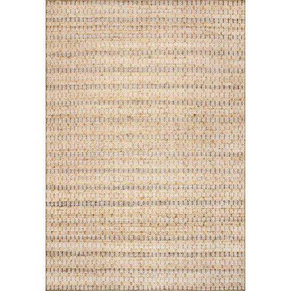 Nuloom Delaney Hand Woven Striped Jute Area Rug Natural