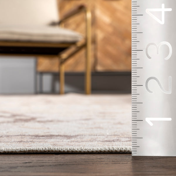 Nuloom Diane Vintage Medallion Machine Washable Area Rug Beige