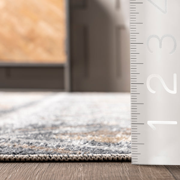 Nuloom Dolina Tribal Stripes Machine Washable Area Rug Blue