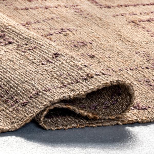Nuloom Dora Hand Woven Bohemian Jute Area Rug Natural