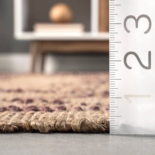 Nuloom Dora Hand Woven Bohemian Jute Area Rug Natural