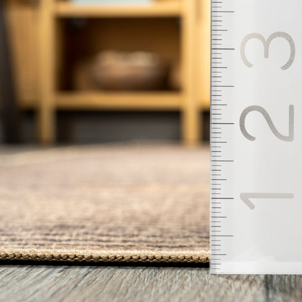 Nuloom Dori Tribal Easy-Jute Machine Washable Area Rug Natural