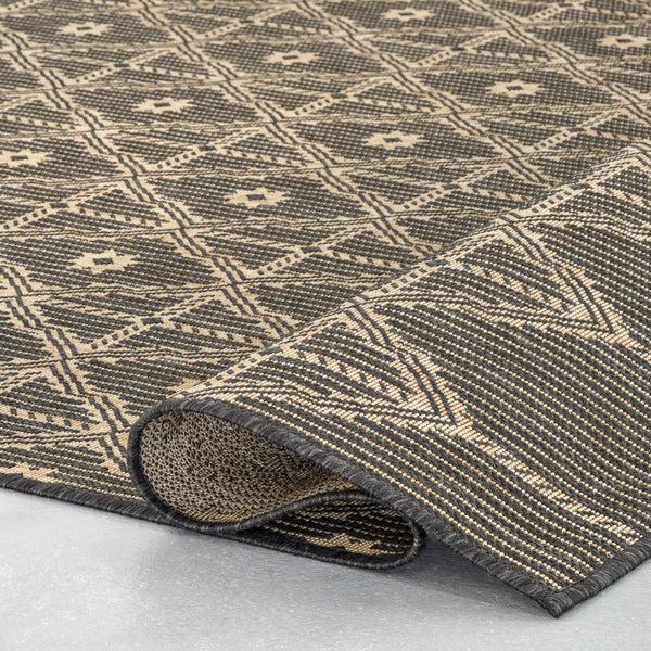 Nuloom Elara Global Inspired Trellis Indoor/Outdoor Area Rug Charcoal