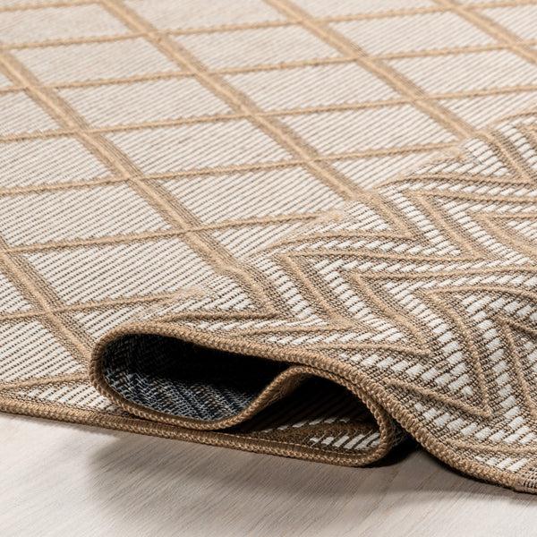 Nuloom Eleanora Geometric Transitional Jute Area Rug Ivory