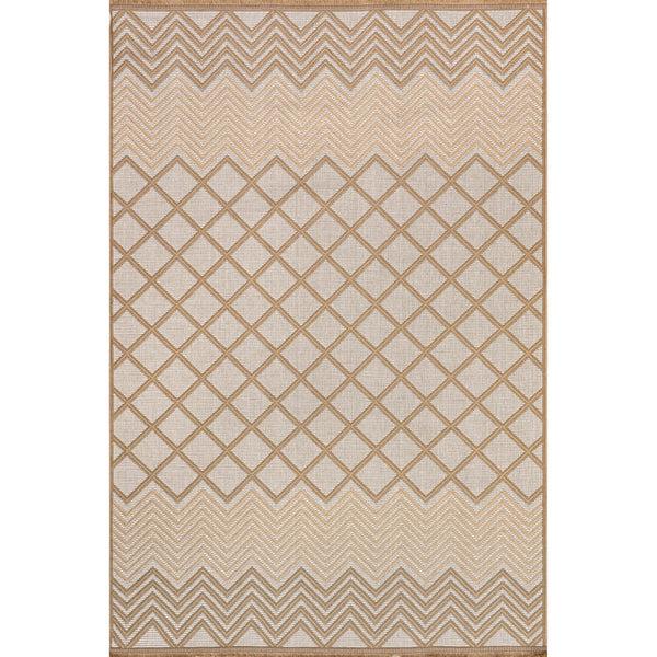 nuloom Eleanora Geometric Transitional Jute Area Rug Ivory