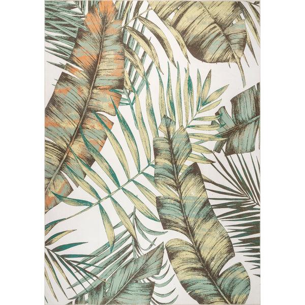 nuloom Elen Machine Washable Natural Leaves Area Rug Olive