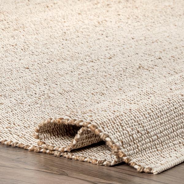 Nuloom Elfriede Farmhouse Jute Blend Area Rug Natural