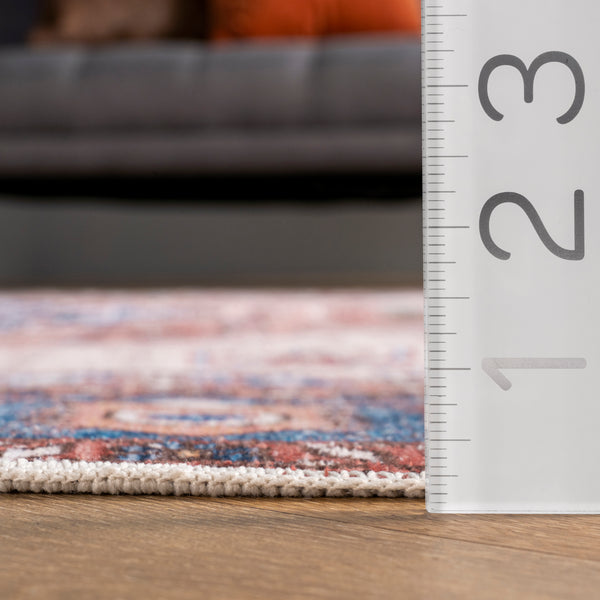 Nuloom Eliza Machine Washable Traditional Medallion Area Rug Multi