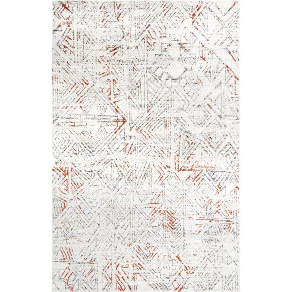 nuloom Elizabeth Faded Geometric Area Rug Light Gray