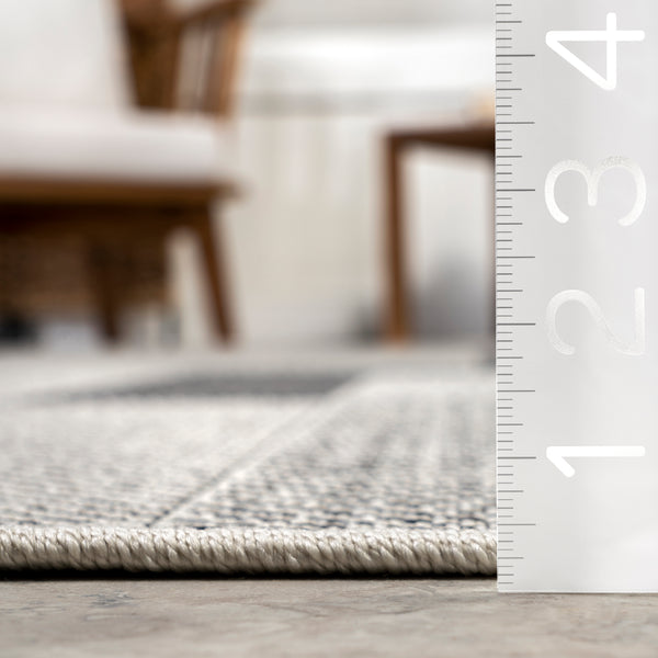 Nuloom Ellowyn Geometric Indoor/Outdoor Area Rug Gray