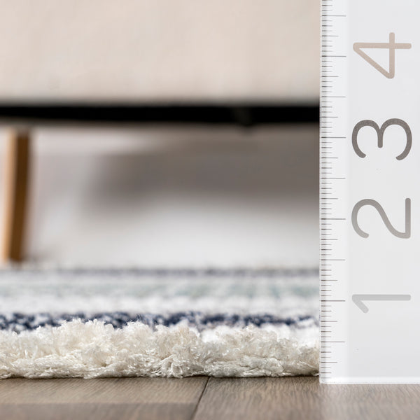 Nuloom Elsha Rocky Mountains Kids Fringe Area Rug Beige