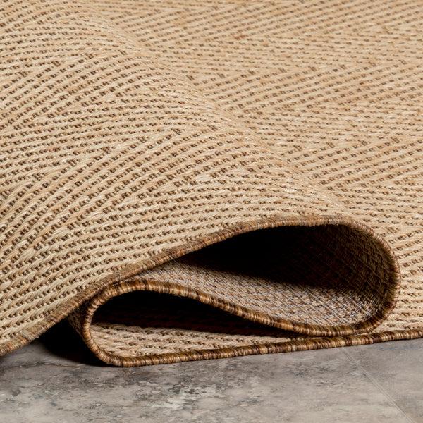 Nuloom Emerie Solid Casual Indoor/Outdoor Area Rug Natural