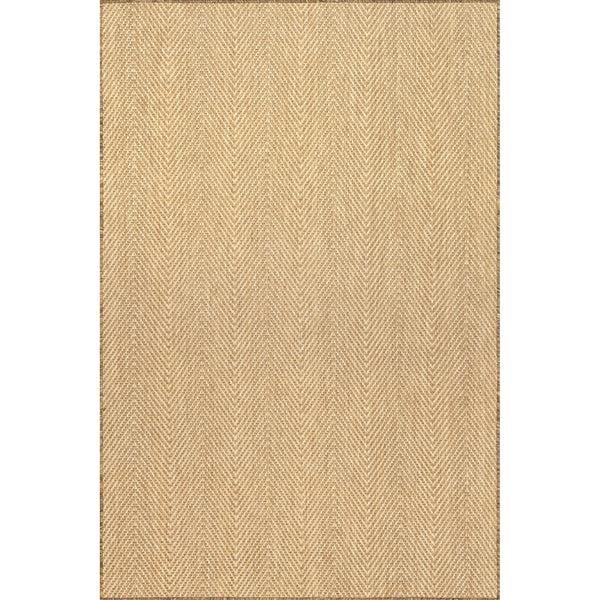 nuloom Emerie Solid Casual Indoor/Outdoor Area Rug Natural