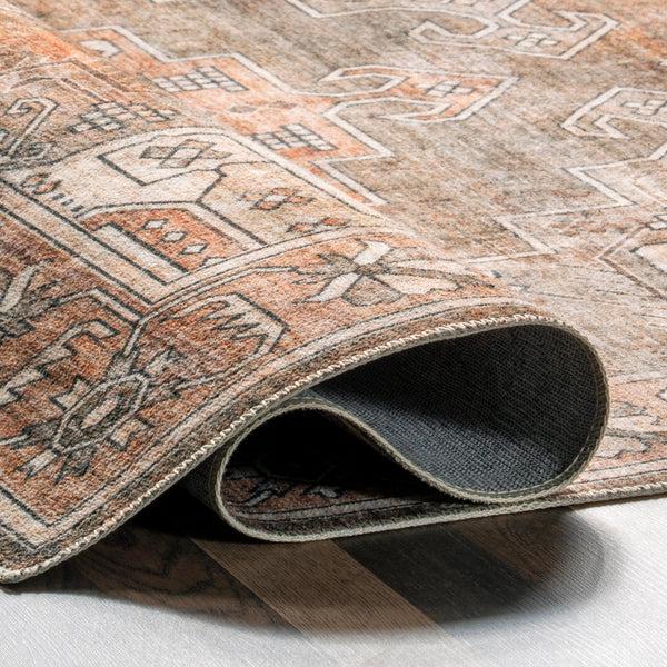 Nuloom Emerson Persian Machine Washable Area Rug Tan