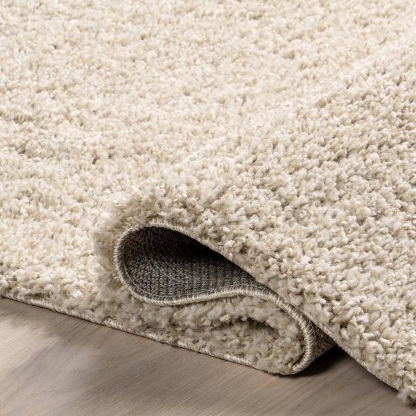 Nuloom Eudora Contemporary Solid Area Rug Beige Ivory