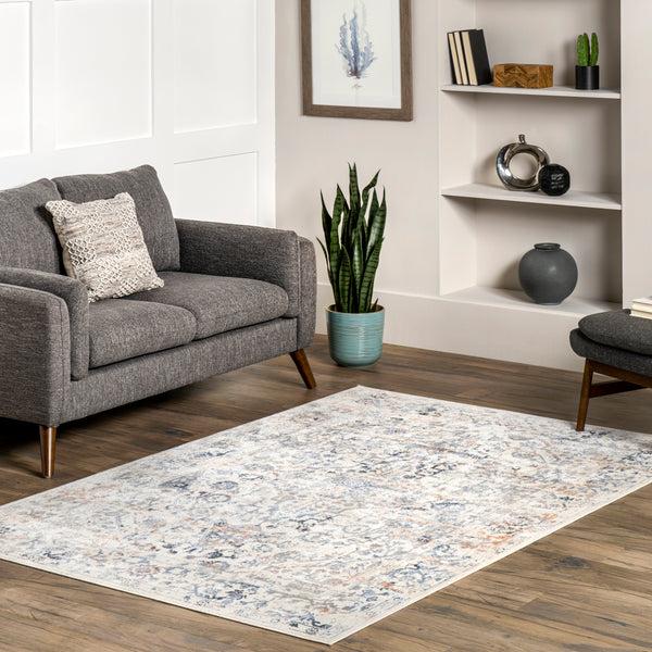 Nuloom Everlee Faded Persian Machine Washable Area Rug Beige