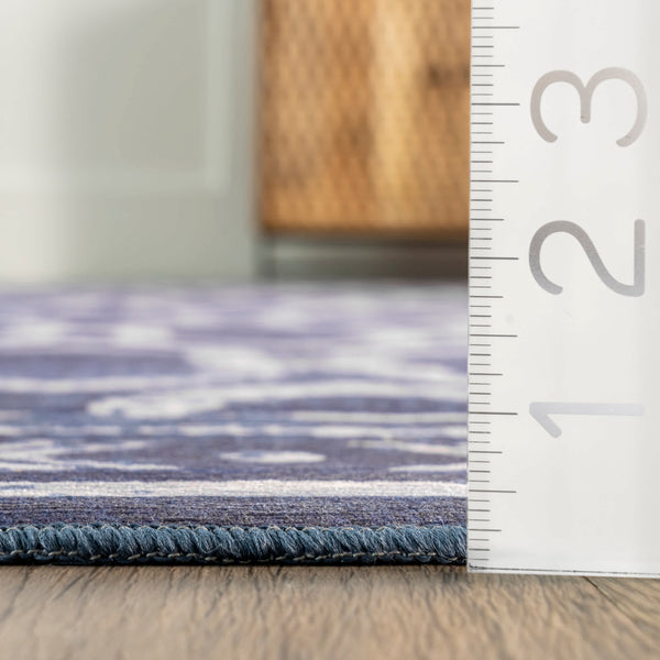 Nuloom Fae Geometric Machine Washable Indoor/Outdoor Area Rug Blue