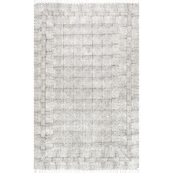 nuloom Flatweave Rita Moroccan Trellis Area Rug Ivory