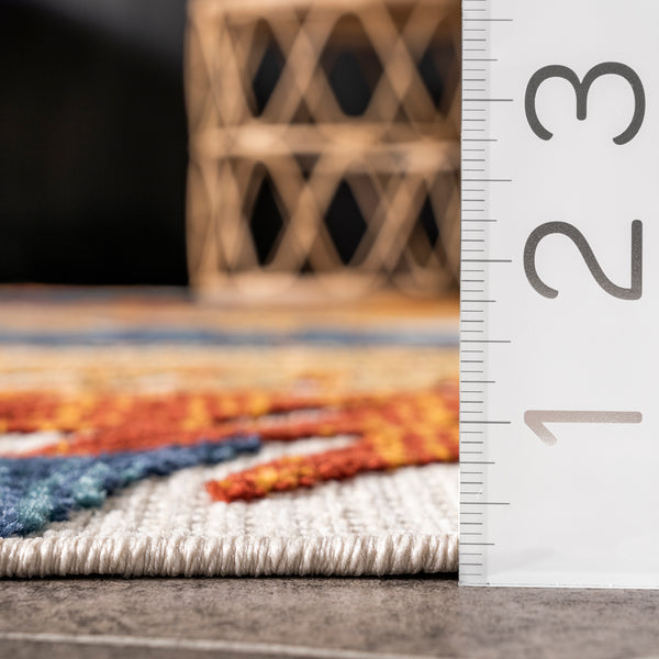 Nuloom Flor Multi Tropical Leaves Indoor/Outdoor Area Rug Multi