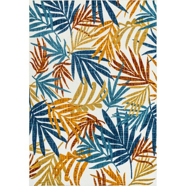 nuloom Flor Multi Tropical Leaves Indoor/Outdoor Area Rug Multi
