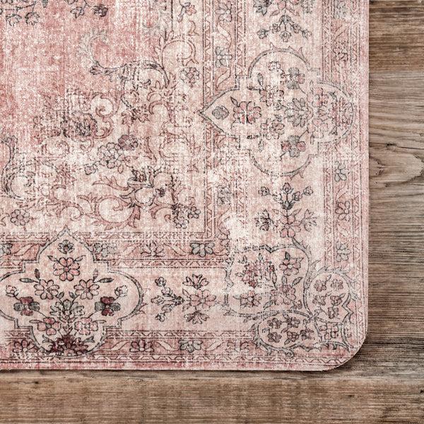 Nuloom Floral Vintage Kitchen Or Laundry Comfort Mat Rust