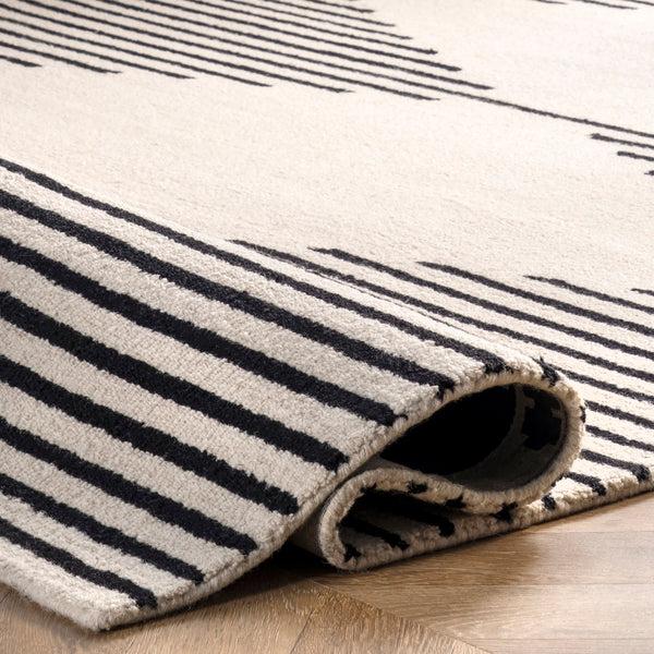 Nuloom Flynne Handmade Contemporary Wool Area Rug Ivory