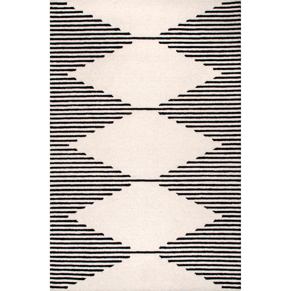 nuloom Flynne Handmade Contemporary Wool Area Rug Ivory