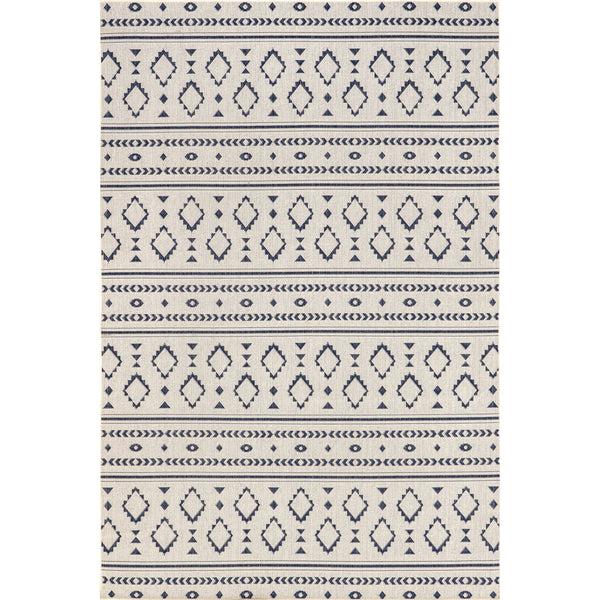 nuloom Gabby Droplet Striped Indoor/Outdoor Area Rug Light Gray