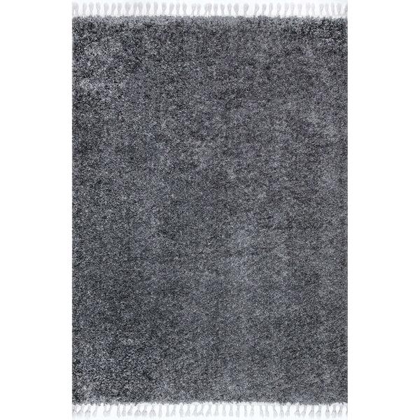 Nuloom Gelina Soft Shaggy Tassel Area Rug Light Grey