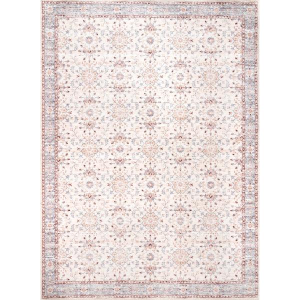 nuloom Gemma Machine Washable Transitional Floral Area Rug Beige