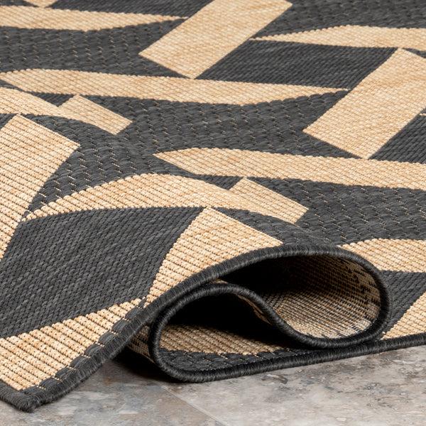 Nuloom Geometric Trellis Indoor/Outdoor Area Rug Dark Gray