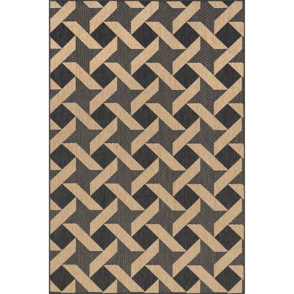 nuloom Geometric Trellis Indoor/Outdoor Area Rug Dark Gray