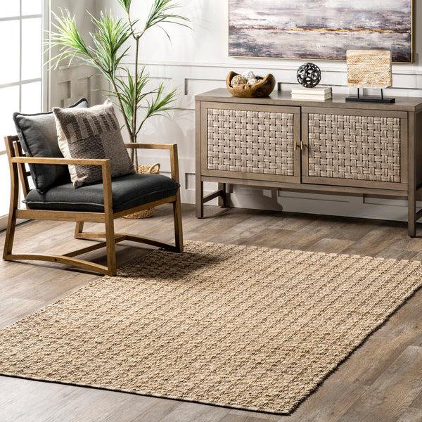 Nuloom Gillie Casual Striped Jute Blend Area Rug Natural