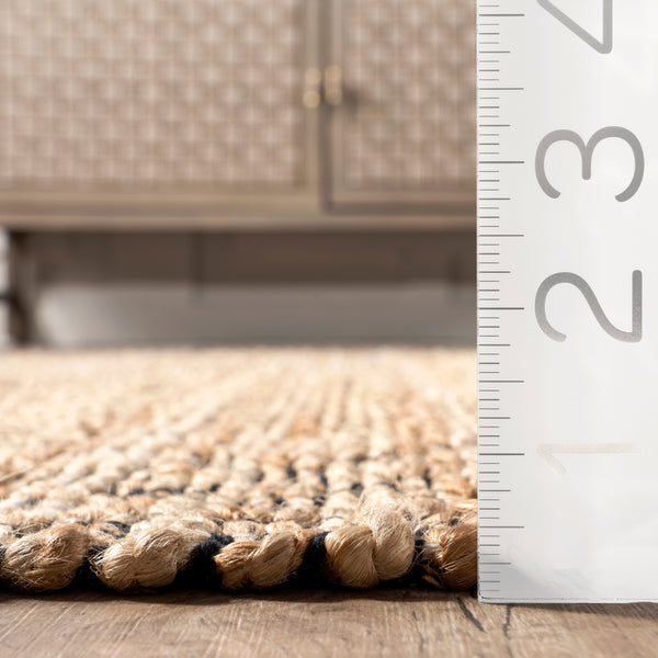 Nuloom Gillie Casual Striped Jute Blend Area Rug Natural