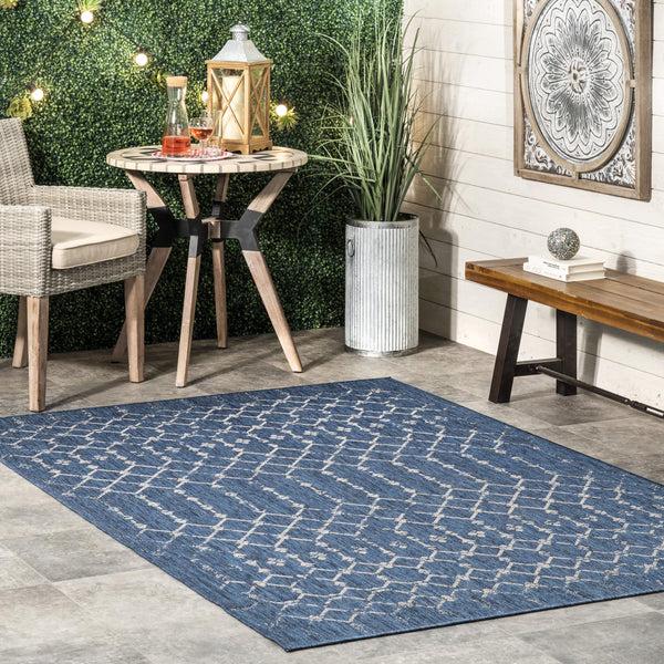 Nuloom Grayson Moroccan Trellis Indoor/Outdoor Area Rug Beige