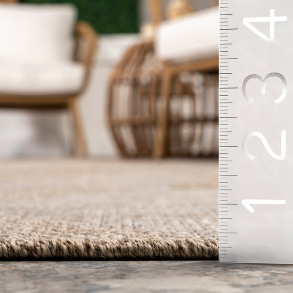 Nuloom Guinevere Mosaic Indoor/Outdoor Area Rug Tan