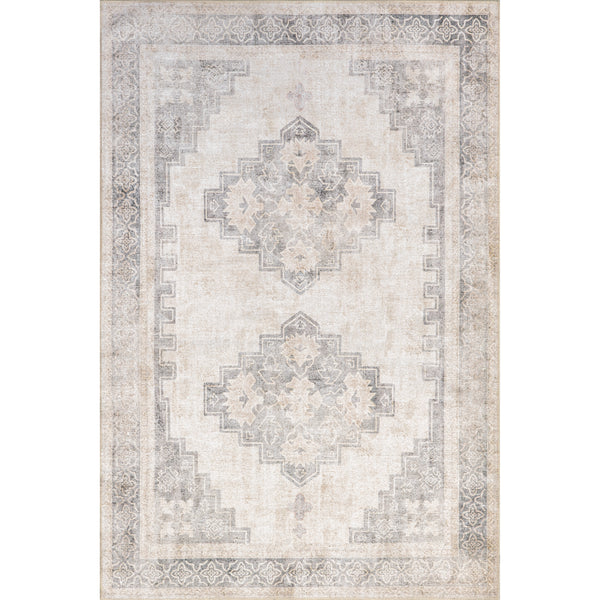 nuloom Hadlee Distressed Reversible Machine Washable Area Rug Beige