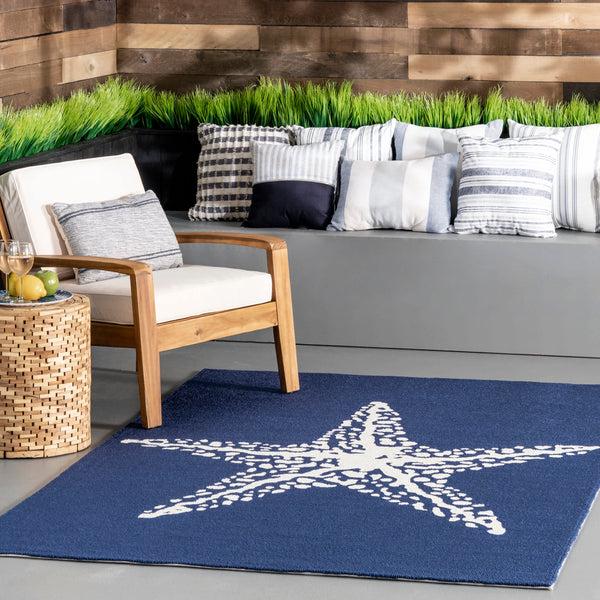 Nuloom Hand Hooked Marine Indoor/Outdoor Area Rug Grey