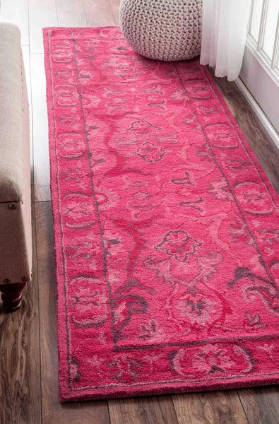 Nuloom Hand Tufted Kimberly Overdyed Style Rug Pink