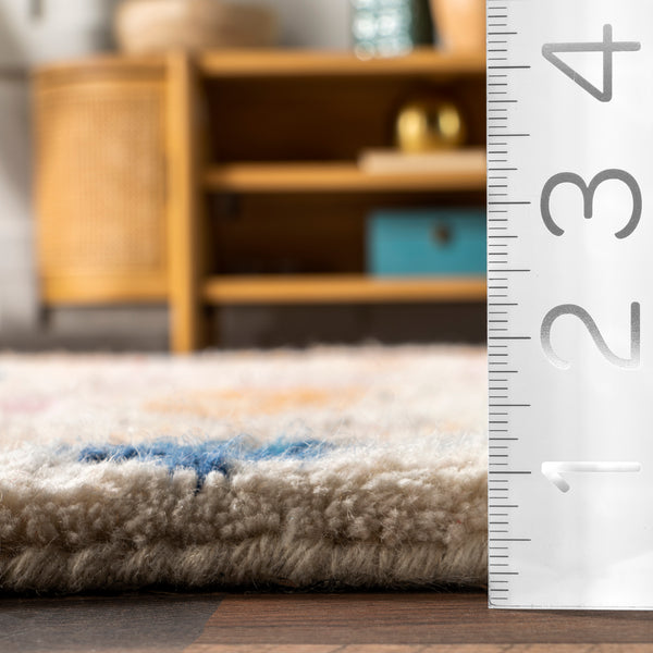 Nuloom Hand Tufted Moroccan Helaine Shaggy Area Rug Multi