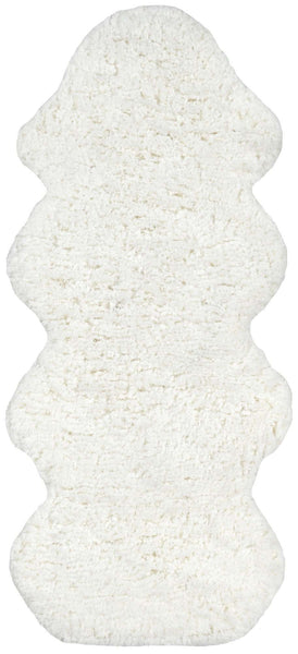 nuloom Hand Tufted One and a Half Piece Faux Sheepskin Natural