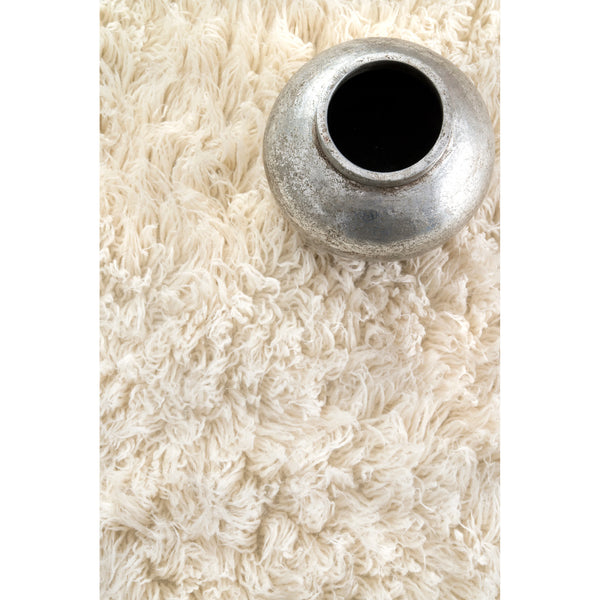 Nuloom Hand Woven Genuine Greek Flokati Shag Area Rug Natural