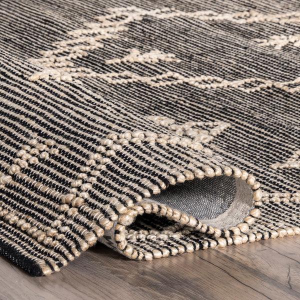Nuloom Handmade Moroccan Julianne Jute Area Rug Light Gray