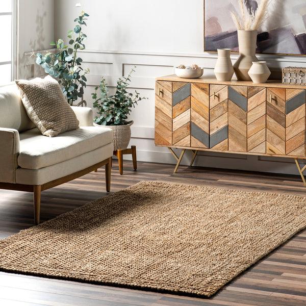 Nuloom Hanne Casual Flatweave Jute Area Rug Natural