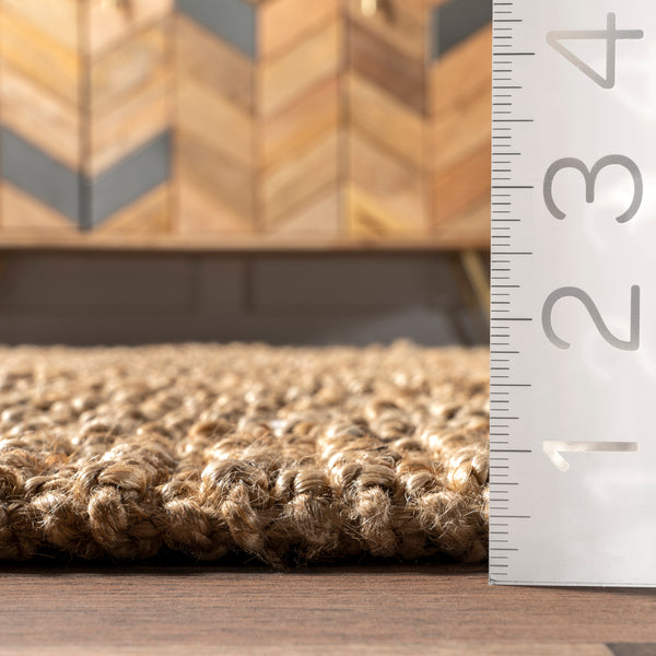 Nuloom Hanne Casual Flatweave Jute Area Rug Natural
