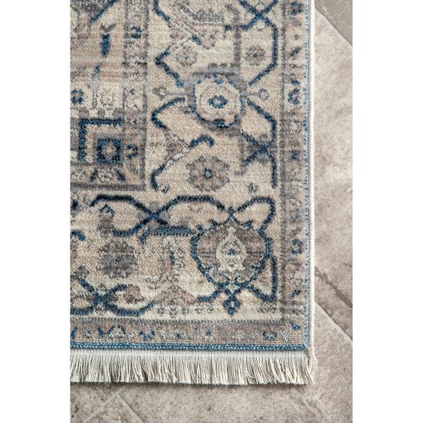 Nuloom Harriet Vintage Medallion Fringe Area Rug Gray