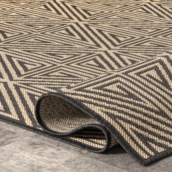 Nuloom Harvey Abstract Trellis Indoor/Outdoor Area Rug Charcoal