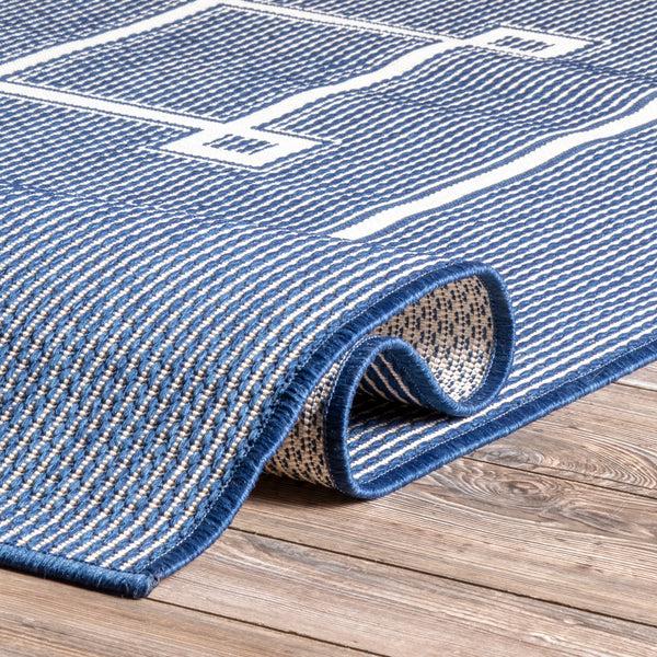 Nuloom Hillary Geometric Tribal Indoor/Outdoor Area Rug Navy
