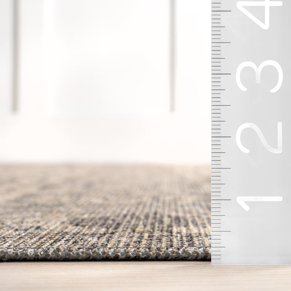 Nuloom Hillstone Collection Calantha Traditional Vintage Medallion Area Rug Grey