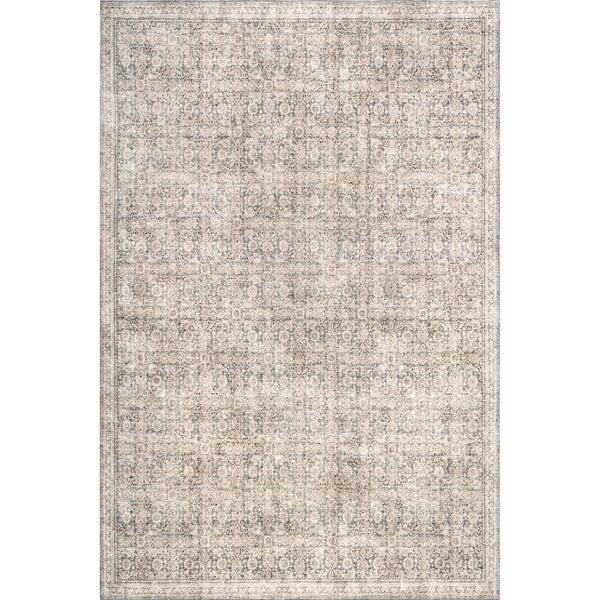 nuloom Hillstone Collection Cally Traditional Vintage Medallion Area Rug Grey